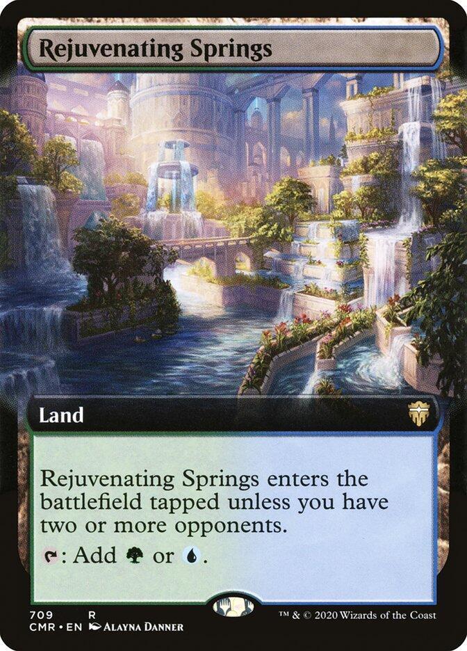 Rejuvenating Springs (Extended Art) 709 card from Commander Legends