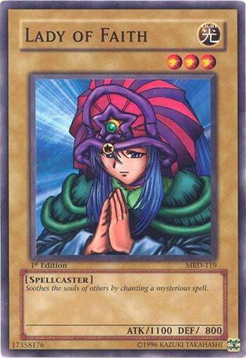 Lady of Faith MRD-119 card from Metal Raiders