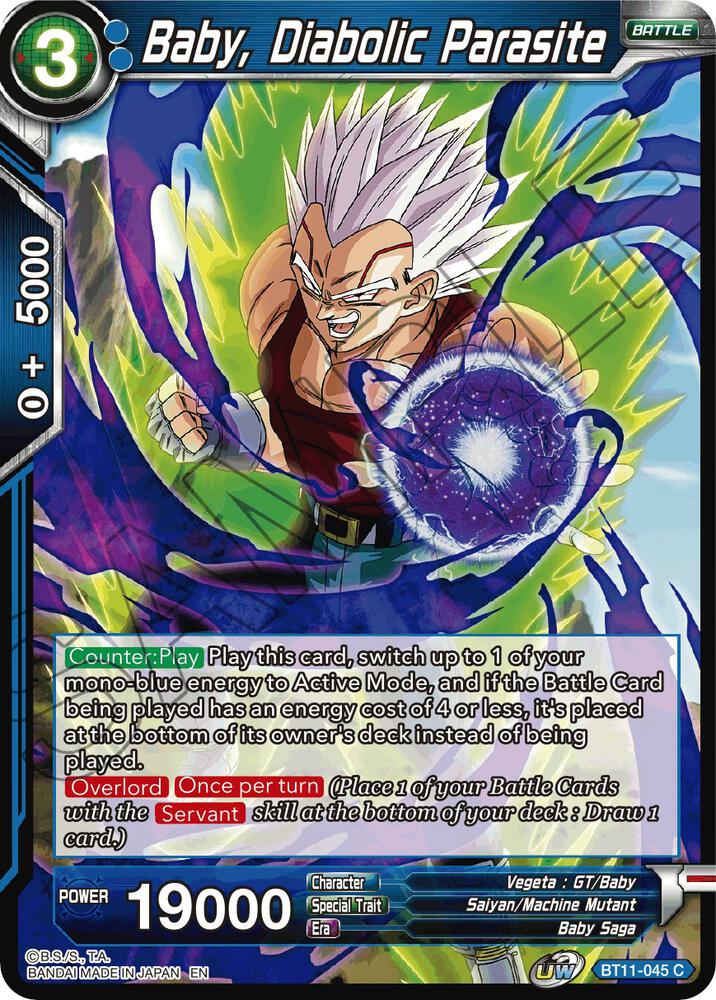 Baby, Diabolic Parasite BT11-045 card from Vermilion Bloodline