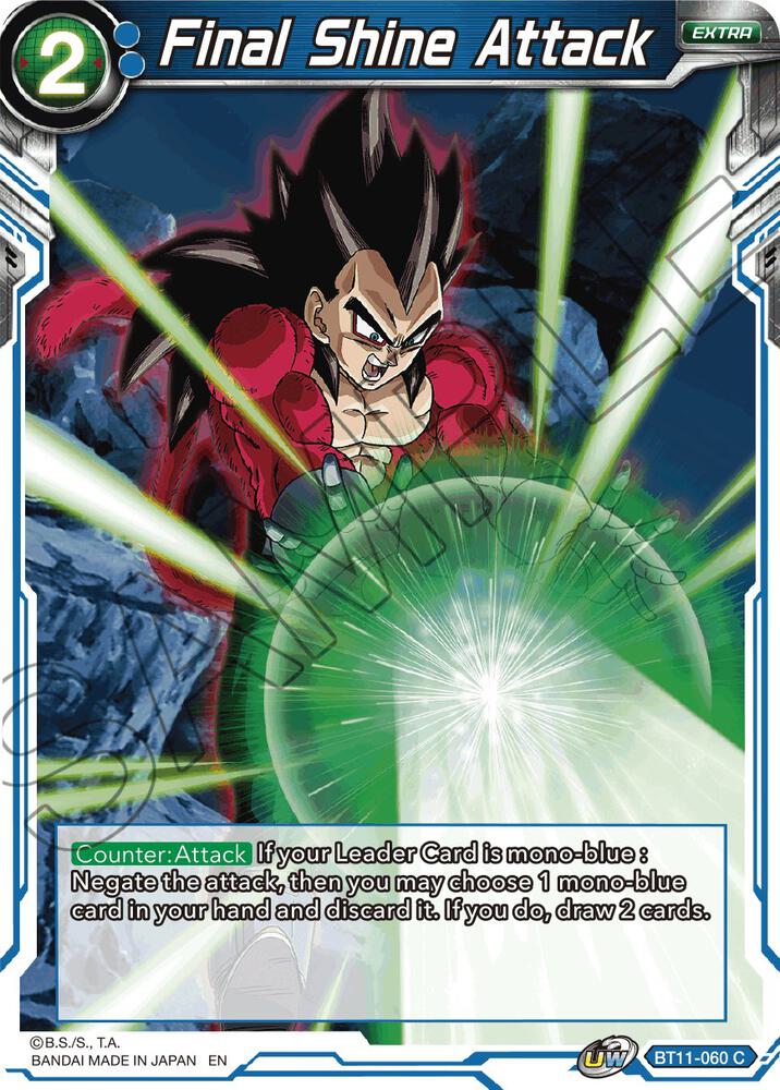 Final Shine Attack BT11-060 card from Vermilion Bloodline