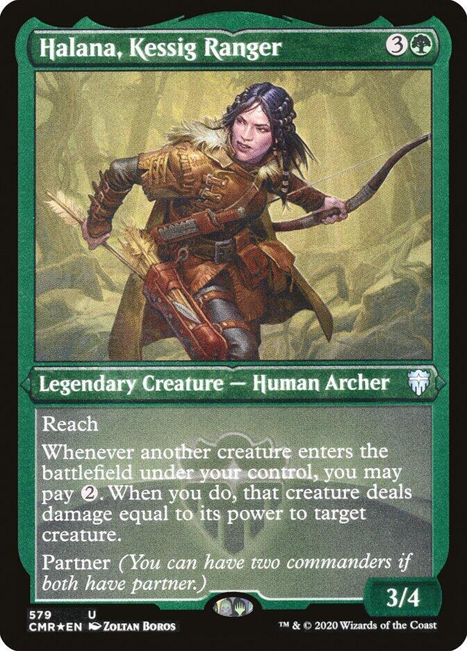 Halana, Kessig Ranger (Foil Etched) 579 card from Commander Legends