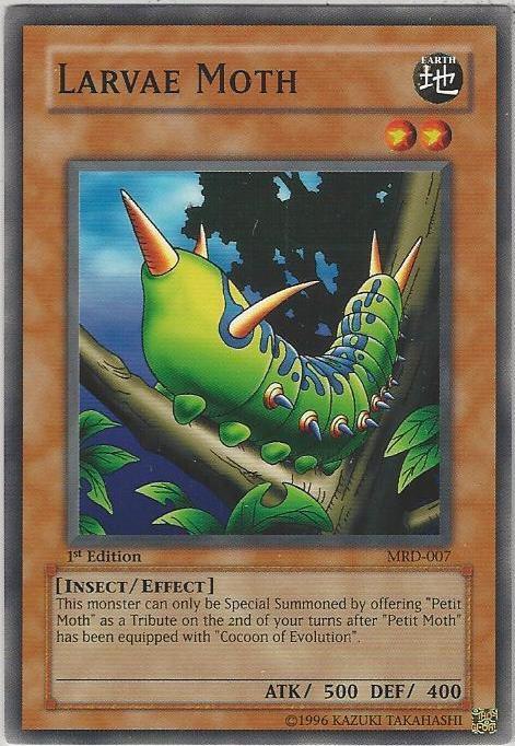 Larvae Moth MRD-007 card from Metal Raiders