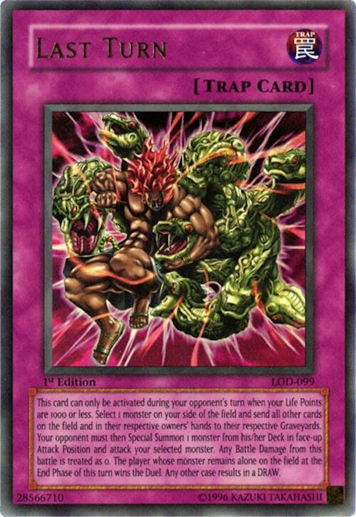 Last Turn LOD-099 card from Legacy of Darkness