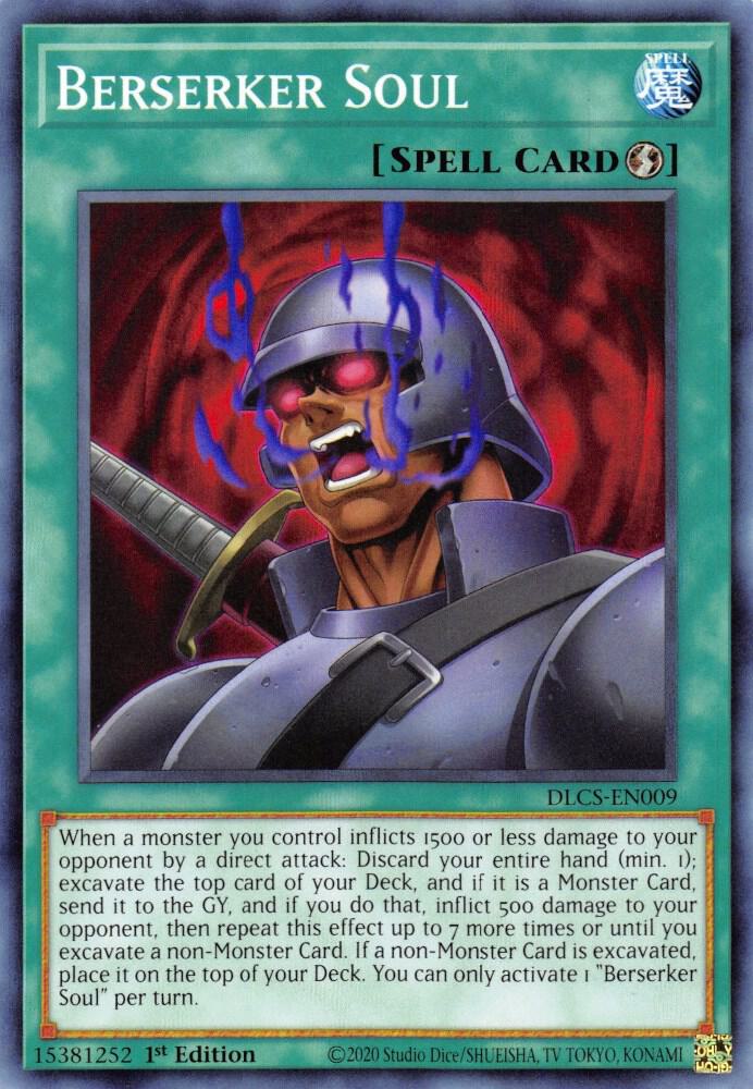 Berserker Soul DLCS-EN009 card from Dragons of Legend: The Complete Series