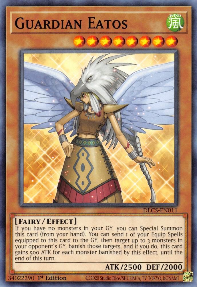 Guardian Eatos DLCS-EN011 card from Dragons of Legend: The Complete Series