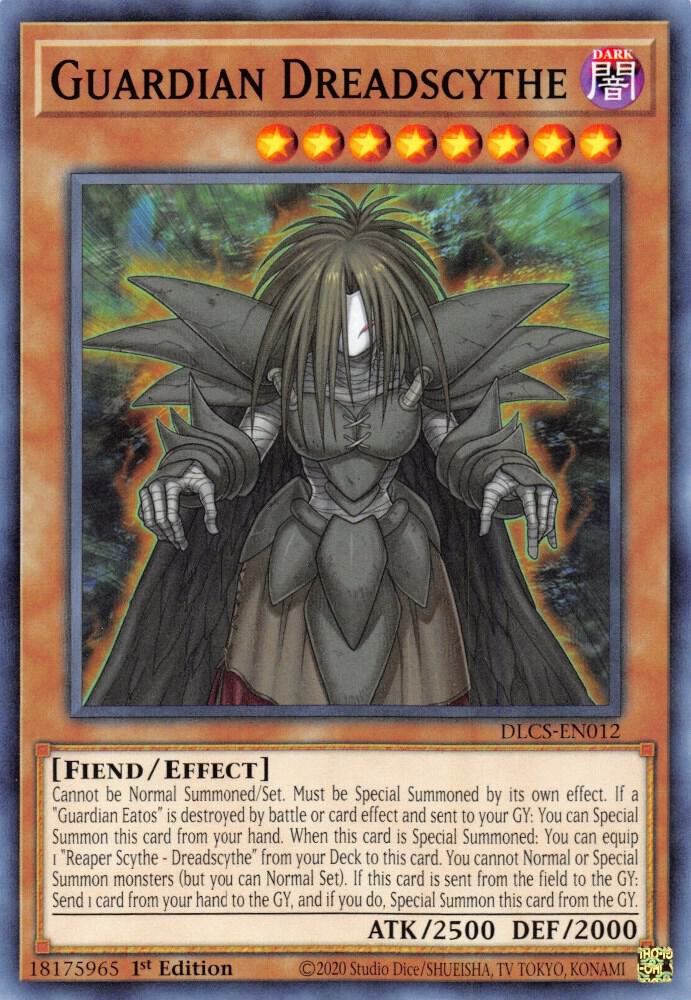 Guardian Dreadscythe DLCS-EN012 card from Dragons of Legend: The Complete Series
