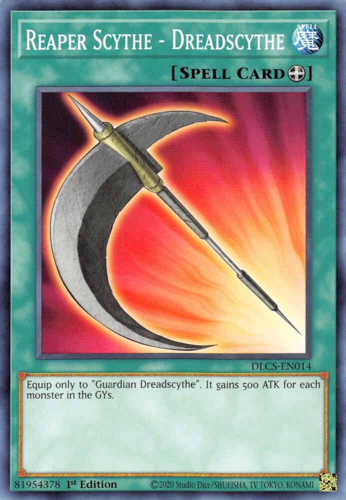 Reaper Scythe - Dreadscythe DLCS-EN014 card from Dragons of Legend: The Complete Series