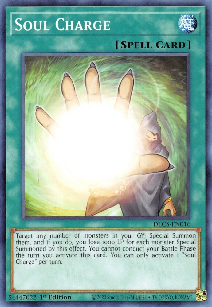 Soul Charge DLCS-EN016 card from Dragons of Legend: The Complete Series