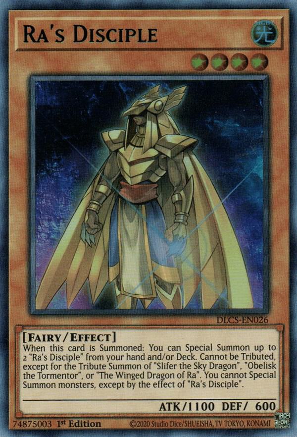 Ra's Disciple DLCS-EN026 card from Dragons of Legend: The Complete Series