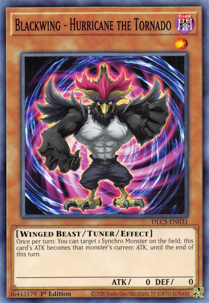 Blackwing - Hurricane the Tornado DLCS-EN031 card from Dragons of Legend: The Complete Series