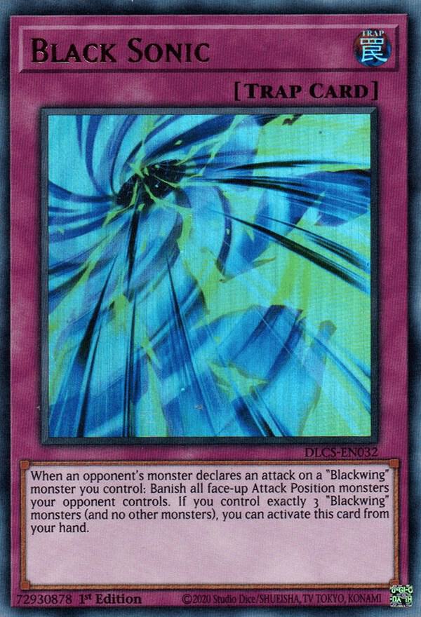 Black Sonic DLCS-EN032 card from Dragons of Legend: The Complete Series