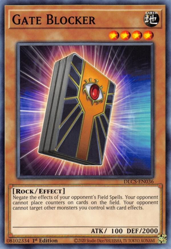 Gate Blocker DLCS-EN036 card from Dragons of Legend: The Complete Series