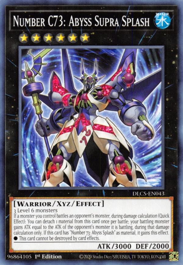 Number C73: Abyss Supra Splash DLCS-EN043 card from Dragons of Legend: The Complete Series