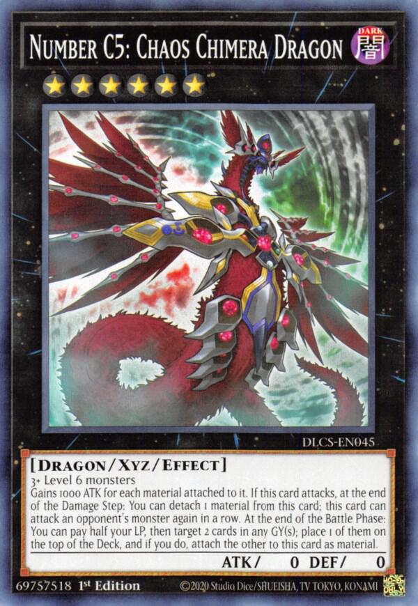 Number C5: Chaos Chimera Dragon DLCS-EN045 card from Dragons of Legend: The Complete Series
