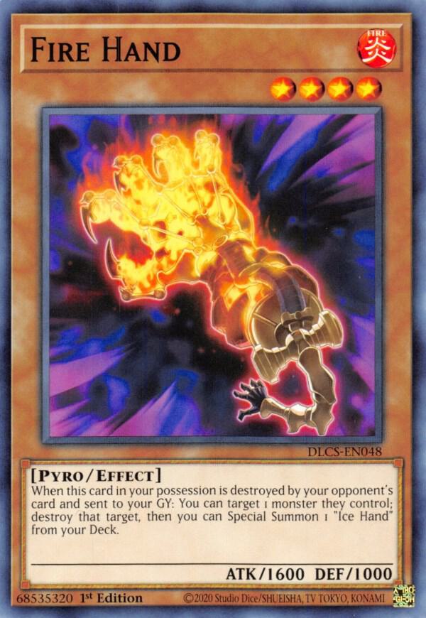 Fire Hand DLCS-EN048 card from Dragons of Legend: The Complete Series