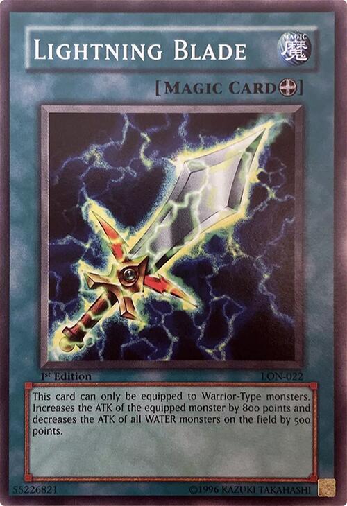 Lightning Blade LON-022 card from Labyrinth of Nightmare