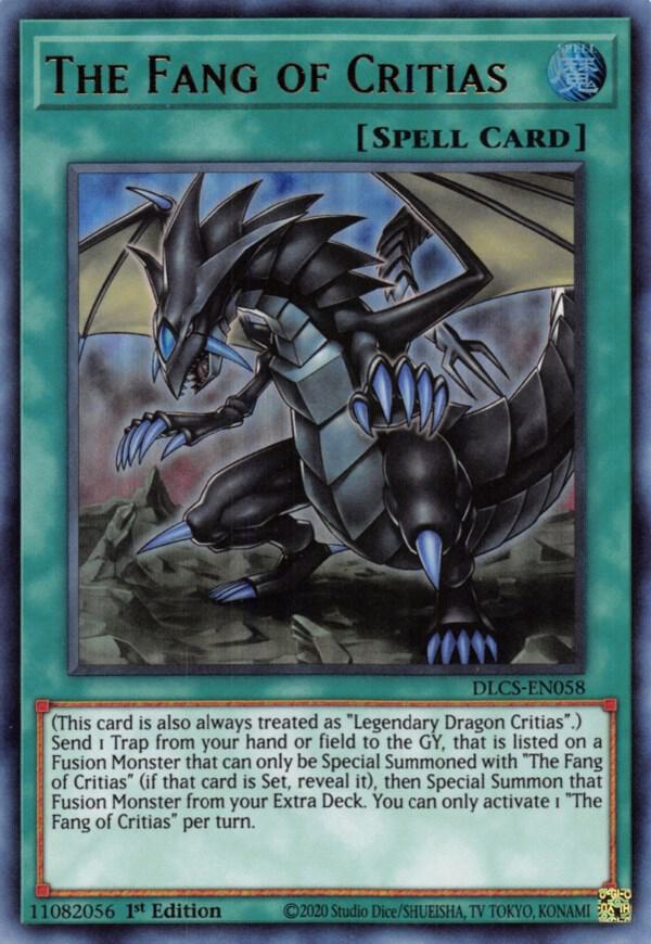 The Fang of Critias DLCS-EN058 card from Dragons of Legend: The Complete Series