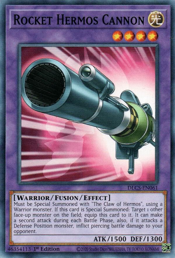 Rocket Hermos Cannon DLCS-EN061 card from Dragons of Legend: The Complete Series