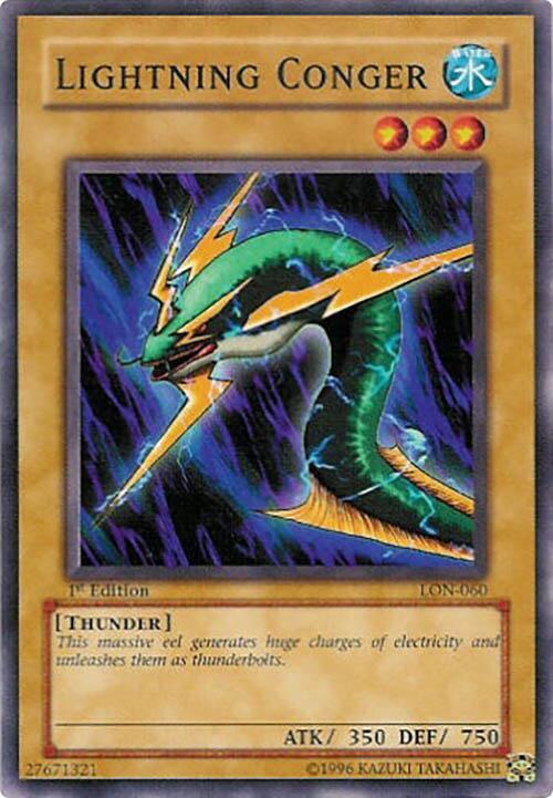 Lightning Conger LON-060 card from Labyrinth of Nightmare