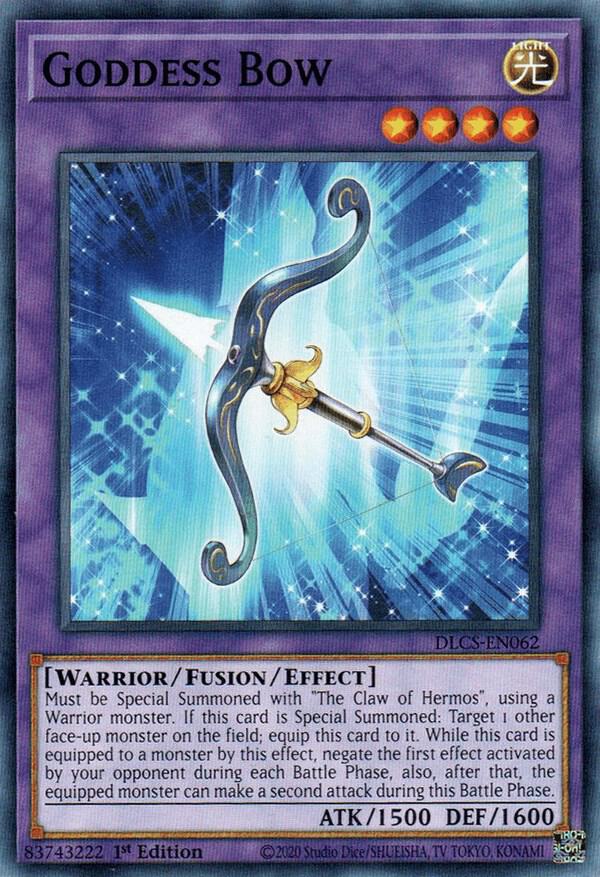 Goddess Bow DLCS-EN062 card from Dragons of Legend: The Complete Series