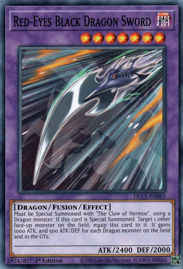 Red-Eyes Black Dragon Sword DLCS-EN063 card from Dragons of Legend: The Complete Series