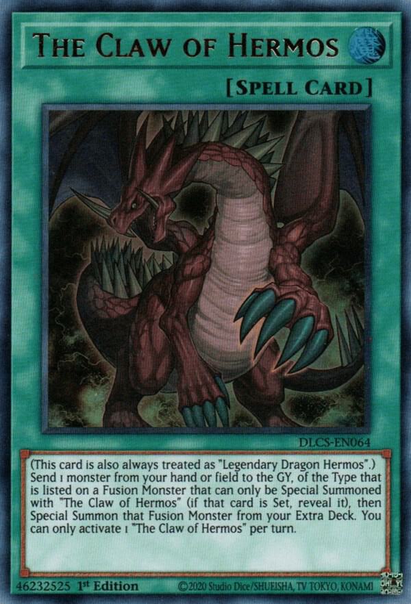 The Claw of Hermos DLCS-EN064 card from Dragons of Legend: The Complete Series