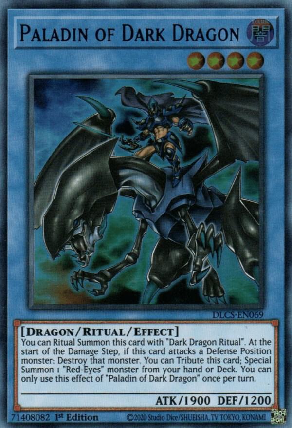 Paladin of Dark Dragon DLCS-EN069 card from Dragons of Legend: The Complete Series