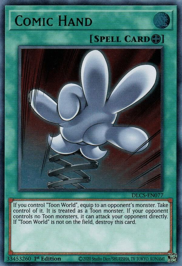 Comic Hand DLCS-EN077 card from Dragons of Legend: The Complete Series