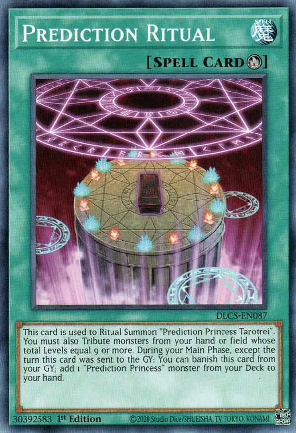 Prediction Ritual DLCS-EN087 card from Dragons of Legend: The Complete Series