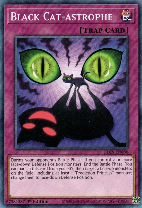 Black Cat-astrophe DLCS-EN088 card from Dragons of Legend: The Complete Series