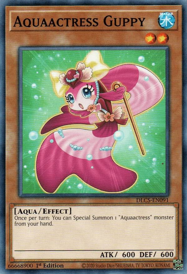 Aquaactress Guppy DLCS-EN091 card from Dragons of Legend: The Complete Series