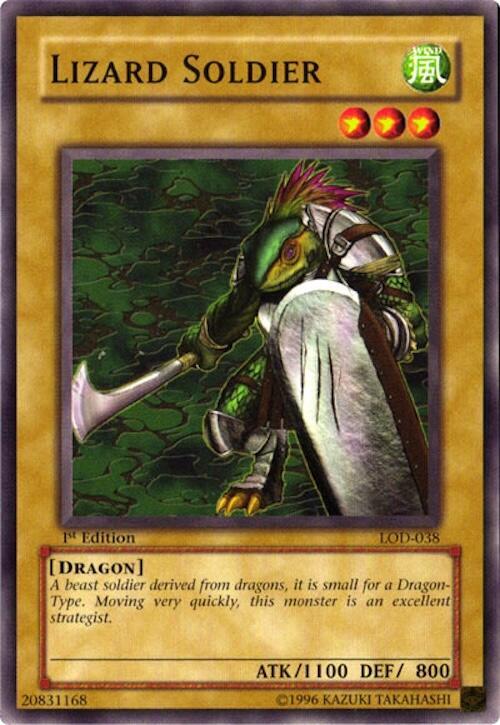 Lizard Soldier LOD-038 card from Legacy of Darkness