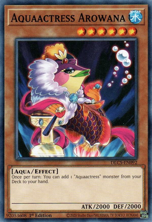 Aquaactress Arowana DLCS-EN092 card from Dragons of Legend: The Complete Series