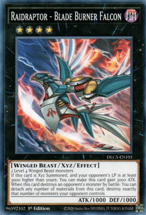 Raidraptor - Blade Burner Falcon DLCS-EN101 card from Dragons of Legend: The Complete Series