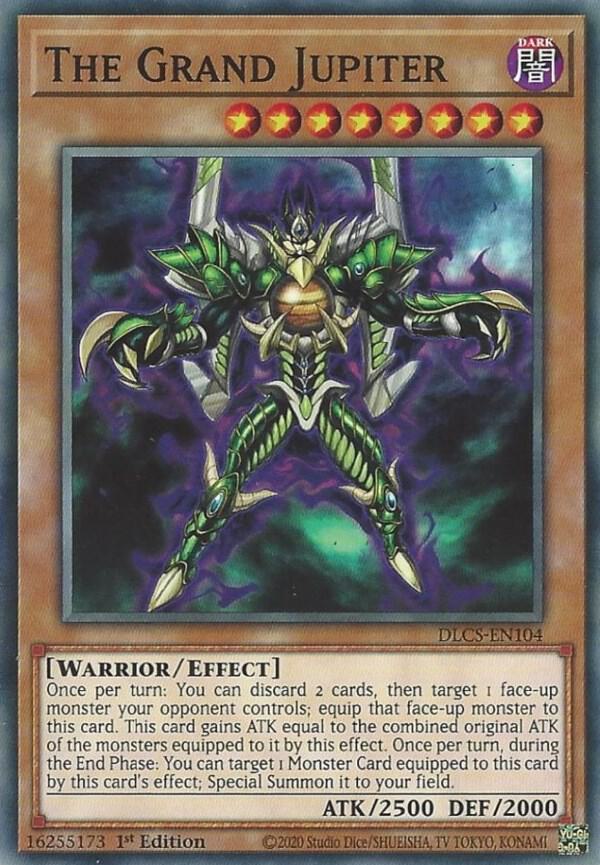 The Grand Jupiter DLCS-EN104 card from Dragons of Legend: The Complete Series