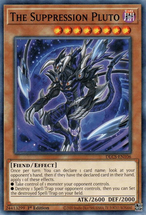 The Suppression Pluto DLCS-EN106 card from Dragons of Legend: The Complete Series