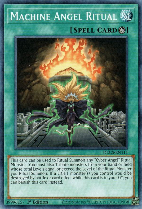 Machine Angel Ritual DLCS-EN111 card from Dragons of Legend: The Complete Series