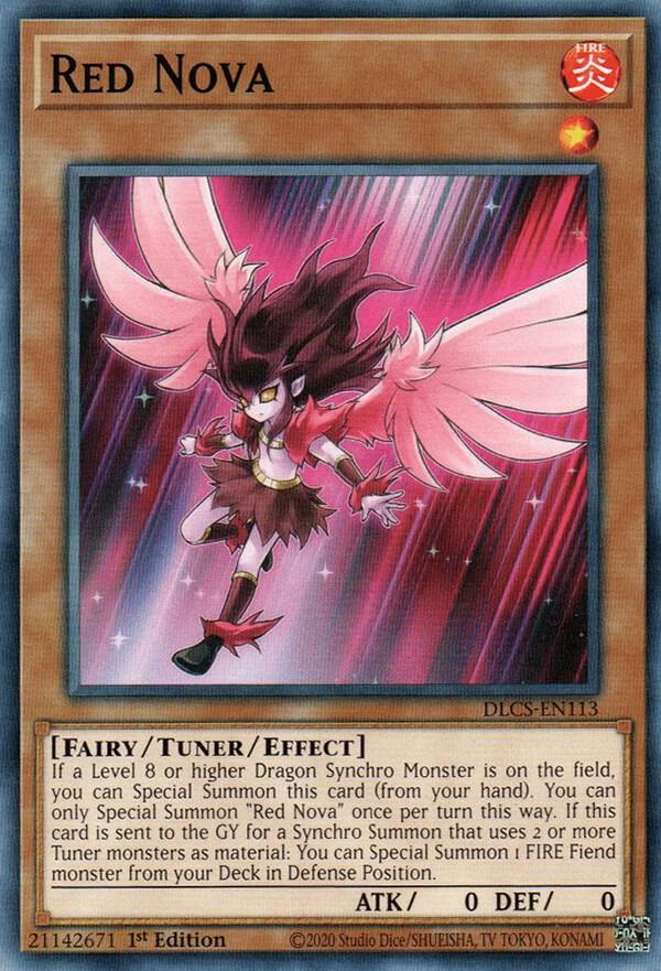Red Nova DLCS-EN113 card from Dragons of Legend: The Complete Series