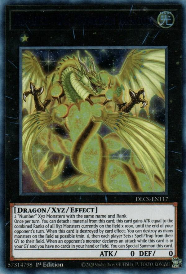 Number 100: Numeron Dragon DLCS-EN117 card from Dragons of Legend: The Complete Series