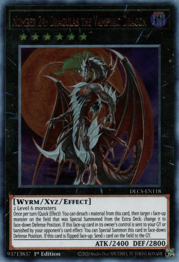 Number 24: Dragulas the Vampiric Dragon DLCS-EN118 card from Dragons of Legend: The Complete Series
