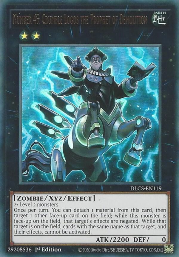 Number 45: Crumble Logos the Prophet of Demolition DLCS-EN119 card from Dragons of Legend: The Complete Series