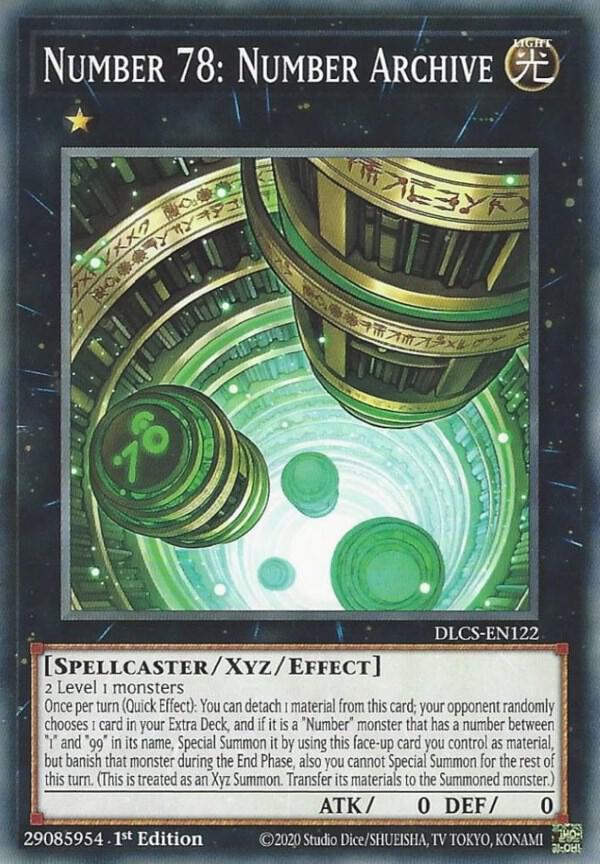 Number 78: Number Archive DLCS-EN122 card from Dragons of Legend: The Complete Series
