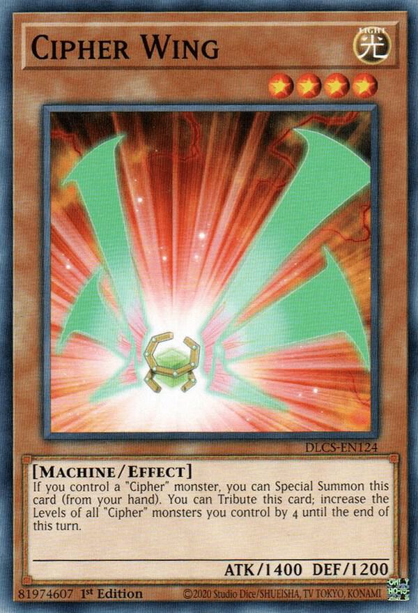 Cipher Wing DLCS-EN124 card from Dragons of Legend: The Complete Series