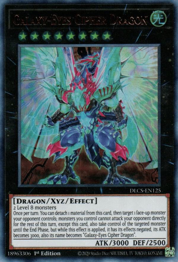 Galaxy-Eyes Cipher Dragon DLCS-EN125 card from Dragons of Legend: The Complete Series