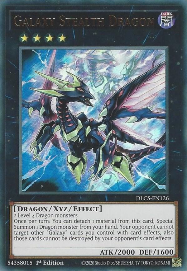 Galaxy Stealth Dragon DLCS-EN126 card from Dragons of Legend: The Complete Series