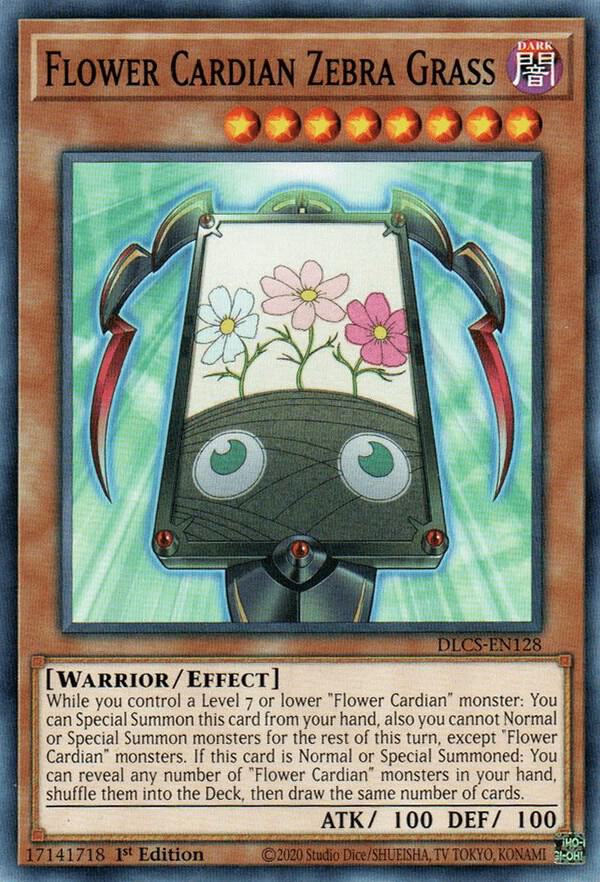 Flower Cardian Zebra Grass DLCS-EN128 card from Dragons of Legend: The Complete Series