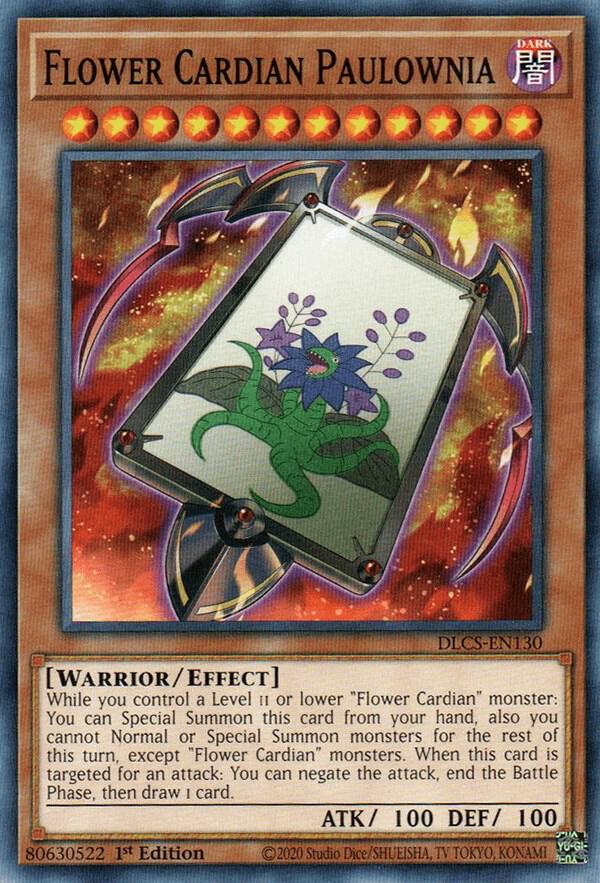 Flower Cardian Paulownia DLCS-EN130 card from Dragons of Legend: The Complete Series