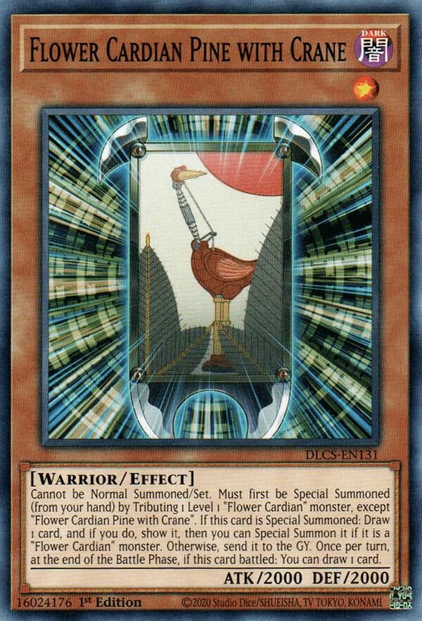 Flower Cardian Pine with Crane DLCS-EN131 card from Dragons of Legend: The Complete Series