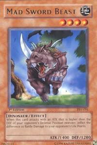 Mad Sword Beast PSV-091 card from Pharaoh's Servant