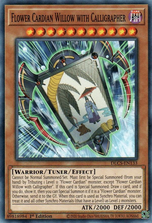 Flower Cardian Willow with Calligrapher DLCS-EN133 card from Dragons of Legend: The Complete Series